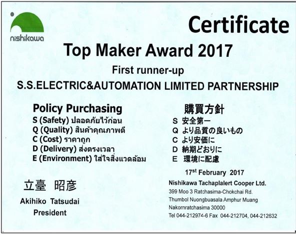 Top Maker Award (S.Q.C.D.E)
