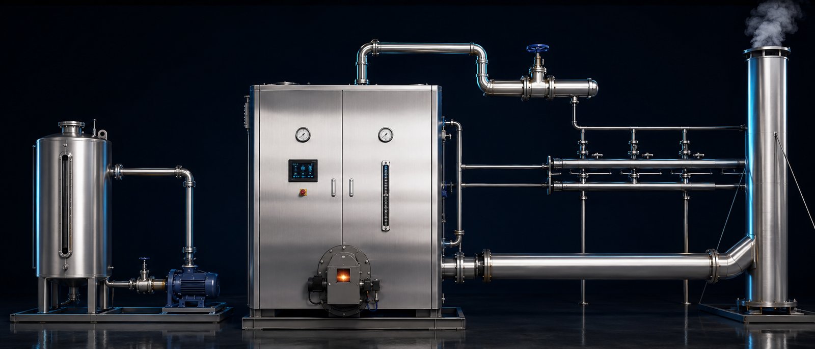 หม้อไอน้ำอุตสาหกรรม — เฝ้าระวังเรียลไทม์โดย Smart Boiler